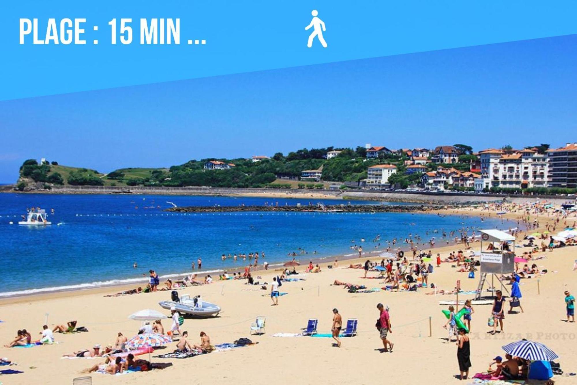 Caporizon-Baillenia-T1 Vue Montagne - Piscine St Jean De Luz Apartment แซ็งฌองเดอลูซ ภายนอก รูปภาพ